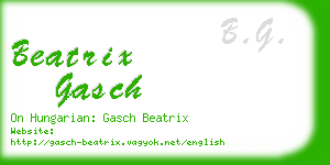 beatrix gasch business card